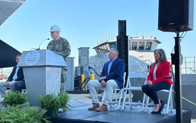 US Navy christens new unmanned surface vessel