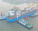Singapore’s first LNG bunkering vessel hits the water