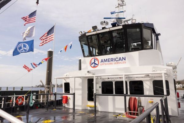 American Offshore Services’ newest crewboat floated out