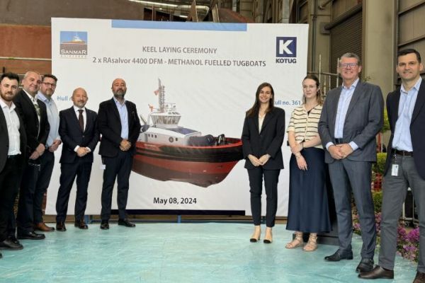 Keels laid for Kotug Canada’s future methanol-fuelled tugs