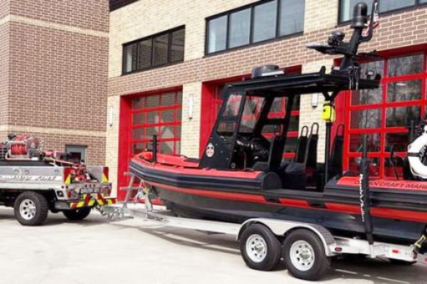 Rescue boat delivered to Wisconsin’s Suamico Fire Department