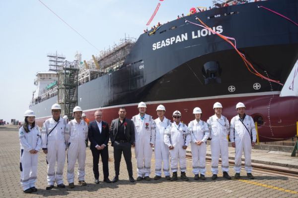 Seaspan Energy’s second LNG bunkering vessel launched in China