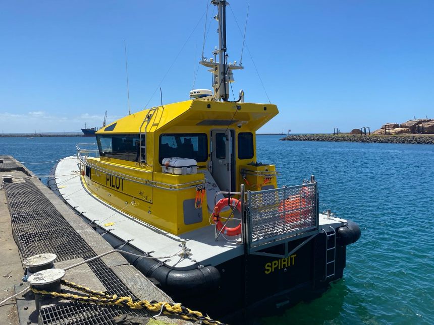 Spirit, a new pilot boat delivered to Australia's Flinders Ports by Hart Marine