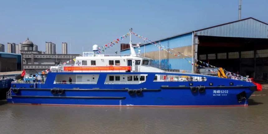 Haifeng 5202, a new crewboat delivered to Chinese operator CCCC Haifeng Wind Power