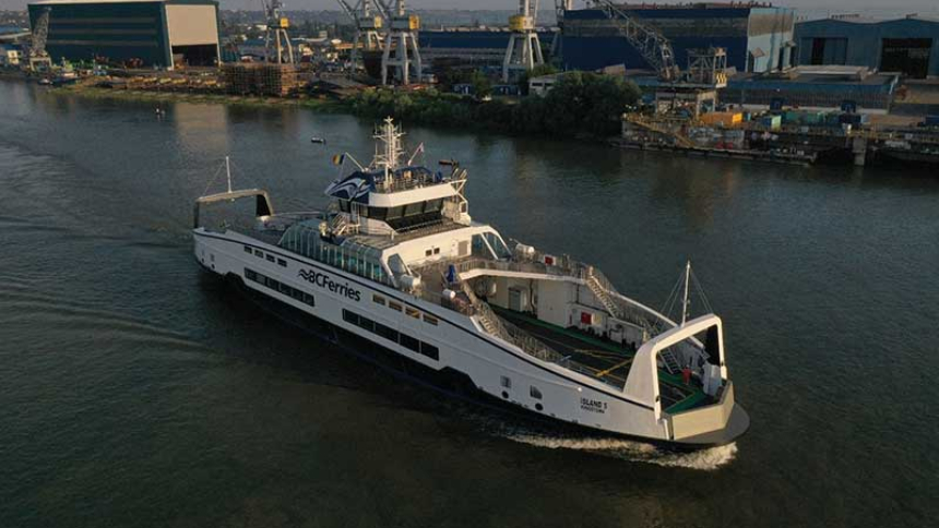 BC Ferries names fifth Island-class hybrid electric Ro-Pax - Baird Maritime