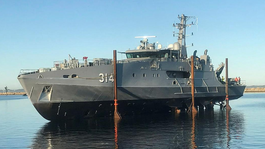 RAN's first Evolved Cape-class patrol boat floated out - Baird 