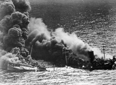 Oil tanker Dixie Arrow torpedoed during World War II