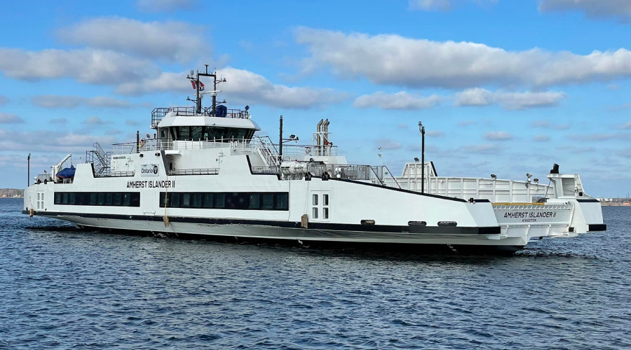 Vessel Review Amherst Islander Ii Hybrid Electric Ro Pax Debuts On Lake Ontario Baird Maritime