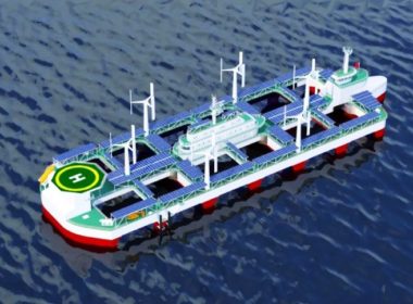 Rendering of a new DP-capable fish farming vessel to be built by China's Jiangsu Dajin Heavy Industry