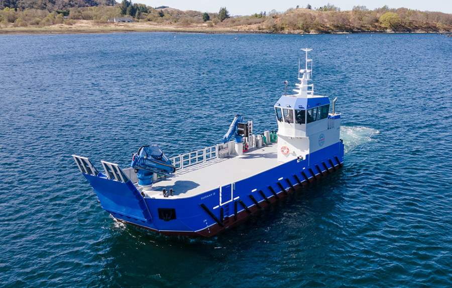 VESSEL REVIEW | Tiffany II – Fish farm workboat for Scotland’s Western Isles
