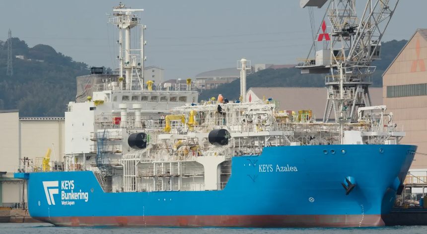 KEYS Azalea, a new LNG bunkering vessel ordered by KEYS Bunkering West Japan Corporation