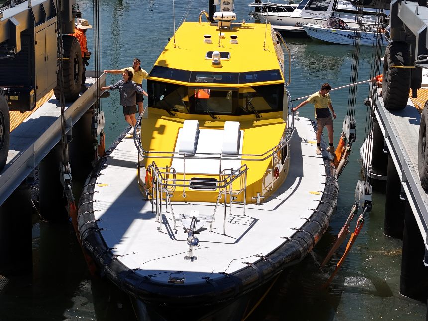 Spirit, a new pilot boat delivered to Australia's Flinders Ports by Hart Marine
