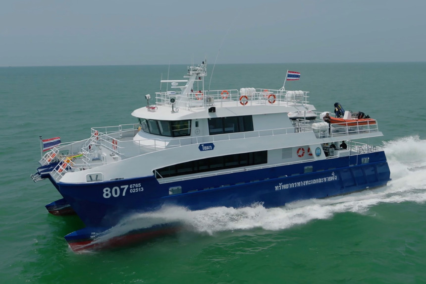 Research and patrol catamaran delivered to Thai Department of Marine and Coastal Resources