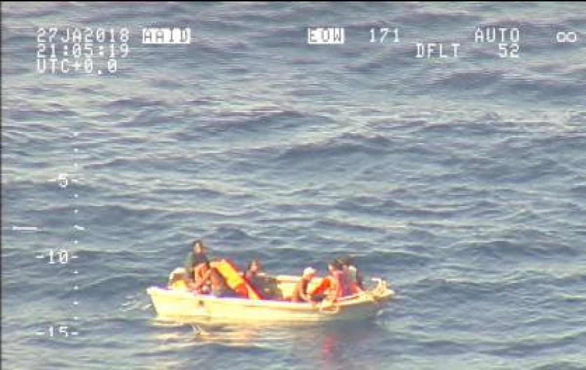 Survivors of the Butiraoi sinking